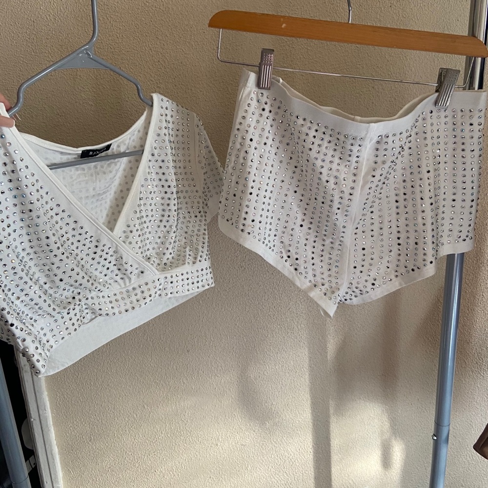 Sparkly cropped set